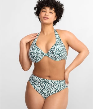 Summer Cheetah Verso Reversible Bikini Top: undefined
