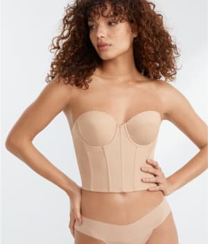Brie Strapless Backless Bustier: undefined