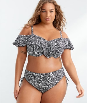Plus Size Pebble Cove Adjustable Bikini Bottom: undefined