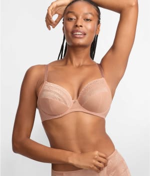 Devote Side Support Plunge Bra: undefined