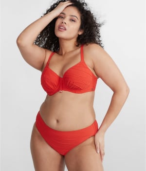 Beach Waves Gather Full Cup Bikini Top: undefined