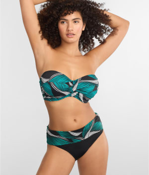 Saint Lucia Twist Bandeau Bikini Top: undefined