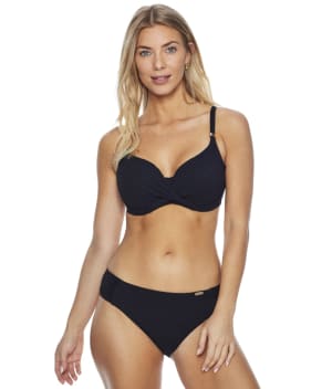 Ottawa Mid Rise Gathered Bikini Bottom: undefined