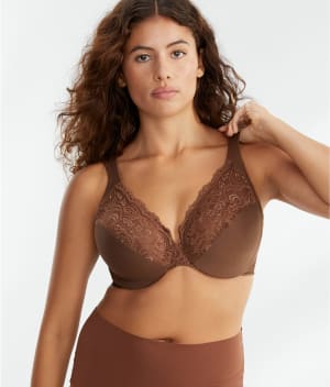 Low Cut WonderWire Lace Bra: undefined