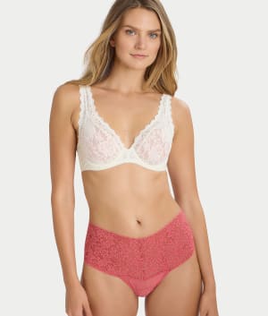 Signature Lace Retro Thong: undefined