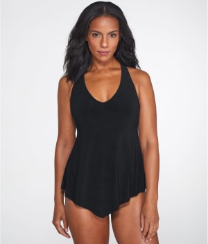 Solid Taylor Underwire Tankini Top: undefined