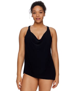 Solids Winnie Underwire Tankini Top: undefined