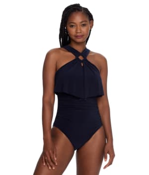 Square Cut Liza One-Piece: undefined