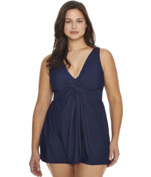 Plus Size Marais Swim Dress: undefined