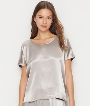 Roxxy Satin Lounge Top: undefined