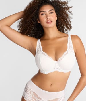 Fleur Lightly Padded High Apex Bra: undefined