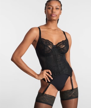 Fleur Balcony Garter Bustier: undefined