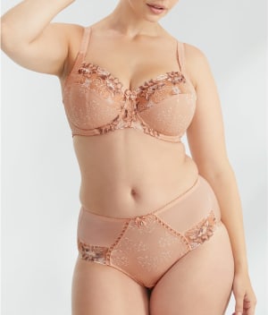 Sofia Embroidered Side Support Bra