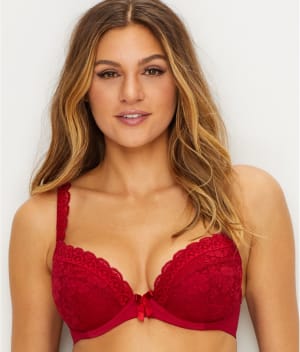 Rebel Padded Plunge Push-Up Bra: undefined