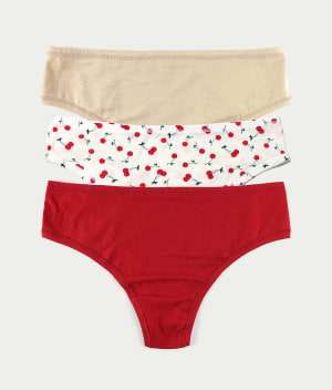 Natural Rise Thong 3-Pack: undefined