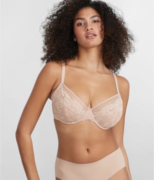 Everyday Essential Lace Unlined Demi Bra: undefined