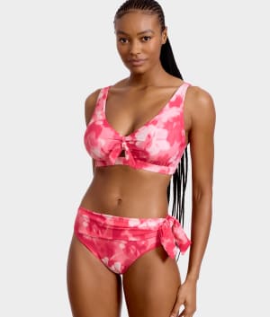 Tie Front Bikini Top: undefined