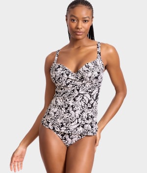 Underwire Wrap Tankini Top: undefined