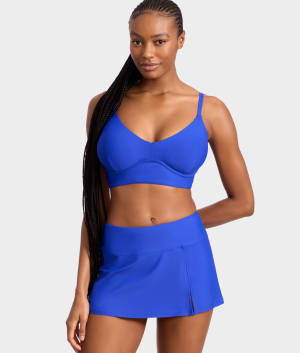 Longline Underwire Bikini Top: undefined