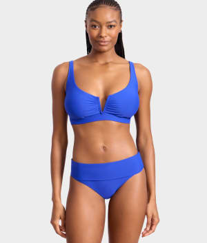V Front Bralette Underwire Bikini Top: undefined
