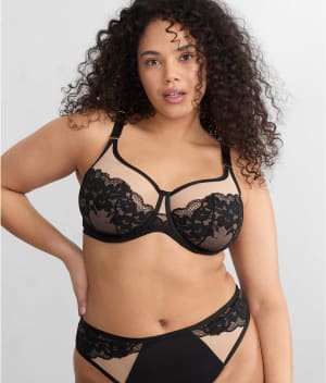 Josephine Full Coverage Lacy Bra: undefined