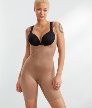 Thinstincts 2.0 Firm Control Open-Bust Bodysuit: undefined