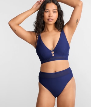 Annie High-Waist Bikini Bottom: undefined