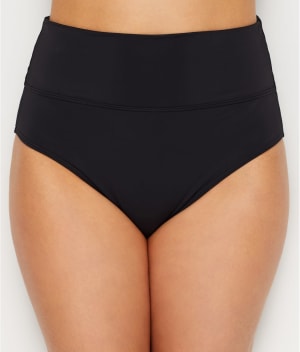 Fold-Over High-Waist Bikini Bottom: undefined