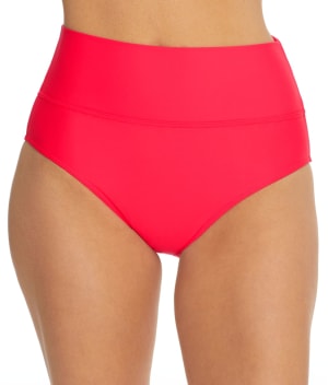 Fold-Over High-Waist Bikini Bottom: undefined