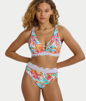Printed Danica Bikini Top: undefined