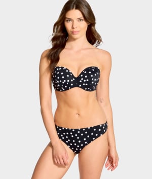 Polka Dot Scarlett Bandeau Bikini Top: undefined