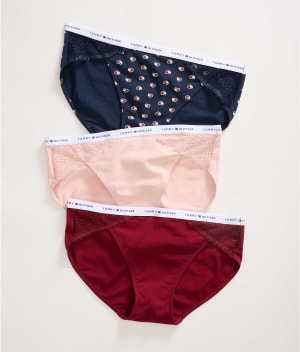 Cotton & Lace Bikini 3-Pack: undefined