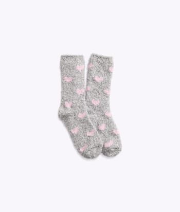 Grey / Blush Hearts
