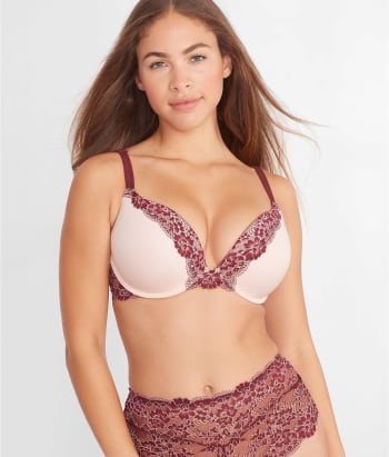 Maroon/Barely There